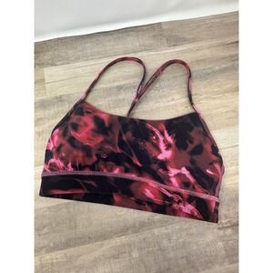 Lululemon Flow Y Bra Nulu Light Support A–C Cups, Intensity Pink‎ Blossom Size 2